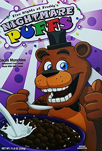 Five Nights at Freddy's Nightmare Puffs Breakfast Cereal