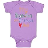 Cute Rascals Baby Bodysuit World's Best Grandpa Boy & Girl Baby Clothes Funny Cotton Lavender Design Only 6 Months
