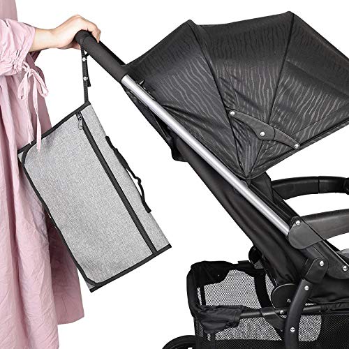 Portable Changing Pad for Baby, Waterproof Diaper Changing Pad with Soft Built-in Pillow, Travel Changing Mat, Perfect Changing Diaper Station Baby Gift