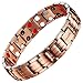 Mens 99.9% Pure Copper Bracelet Magnetic Therapy Health Wristband Jewelry Benefits 3500 Gauss Magnets for Women Arthritis Pain Relief
