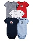 Carter's Baby Boys' 5 Pack Bodysuits (Baby) - Tiny But Mighty Mix 18M
