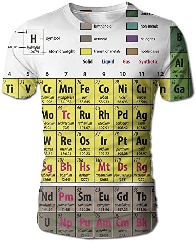 JeanCo Men's Periodic Table Of Elements PHD Chemistry Student Family For Science Lover Education Classic T Shirt White XXL
