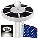 Homdox Solar Flag Pole Flagpole light, Bright Downlight Longest-Lasting Waterproof Auto Charge for 15 to 25 Ft Flag Pole Night Light