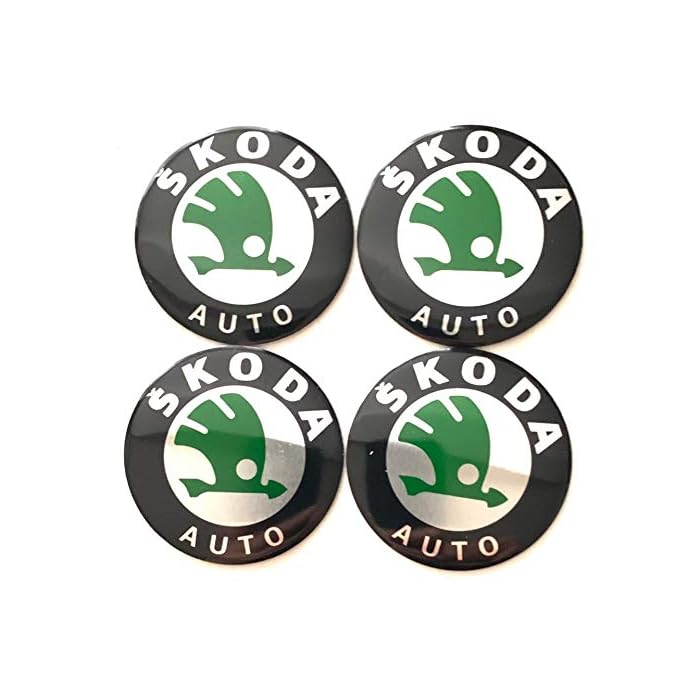 Buy BRANDNEWZ SKODA AUTO EMBLEM WHEEL CENTER CAP STICKERS LOGO BADGE