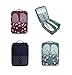 iSuperb® Shoe Bag Waterproof Travel Bag Shoe Toe Organizer Case Holder 3 Pairs of Shoes (Dark Blue with Polka Dot)