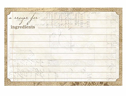 C.R. Gibson 40 Count Recipe Cards, 4 by 6-Inch, Perfect Setting