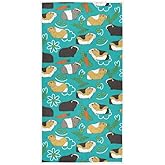 QUGRL Guinea Pig Carrot Kitchen Hand Towels Colorful Cute Dish Cloth Fingertip Towel Decorative Soft Quality Premium Washcloth Guest Towel for Bathroom Spa Gym Sport 16x30 in