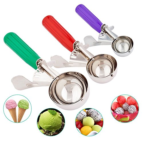 Ice Cream Scoops Cookie Scoop Melon Baller with Trigger Release for