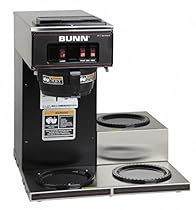 BUNN 13300.0013 VP17-3BLK3L Pourover Commercial Coffee Brewer with Three Lower Warmers, Black
