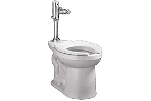 American Standard 3641.001.020 Right Width Right Height Flush Valve Elongated Bowl, White
