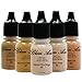 Glam Air Airbrush Water-based Foundation in Set of 5 Assorted Medium Matte Shades (For Normal to Oily Medium Skin)