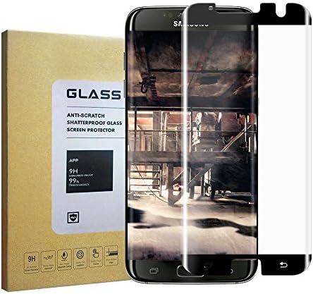 Galaxy S7 Edge Black Screen Protector,Tekogys 9H HD [Case Friendly] 3D Curved Tempered Glass Screen Protector Anti-Scratch, Anti-Fingerprint, Anti-Bubble for Samsung Galaxy S7 Edge(Black).