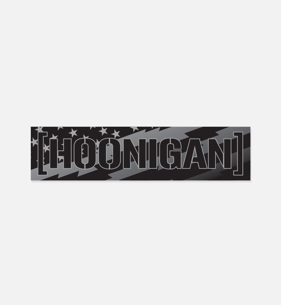 Hoonigan STARS AND STRIPES Censor Bar Sticker | 8” Die Cut Vinyl Decal | Customize Your Laptop, Notebook, Skateboard, Luggage, Car, Truck, Bumper, Window, Bike or Helmet | Patriotic American Flag Gift