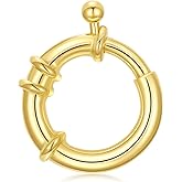 14K Yellow Gold Clasp for DIY Necklace Bracelet Jewelry Making, Lobster Clasp Extender Necklace Clasp Connector Bracelet Extension(Style 10)