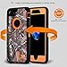 iPhone 7 Case, [Shockproof] [Drop Protection] [Heavy Duty] Tough Rugged Hybrid Hard Shell Cover Case with Belt-Clip for Apple iPhone 7 [4.7 inch] (7P-Orange-Case)