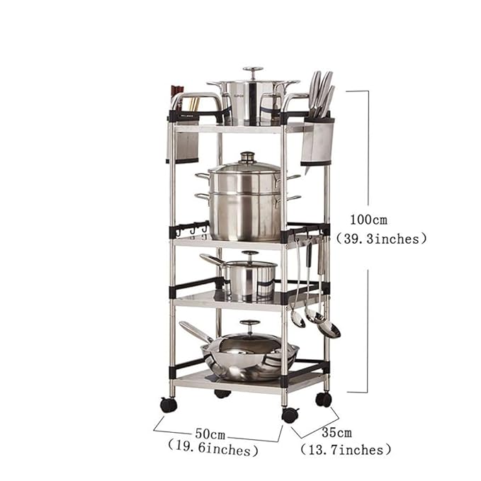 WOYQS Unidad De Estantería De 4 Compartimentos Estante para ...