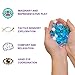 FansArriche Ocean Water Beads for Kids Tactile Sensory Experience, 12 Oz Blue Growing Beads with Counting Spoon