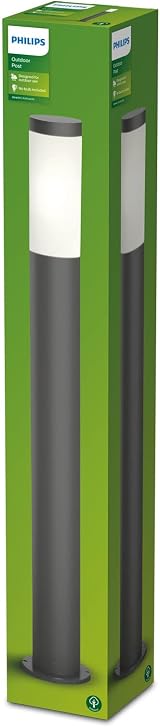 Philips Utrecht Outdoor Post Light 20W Anthracite IP44 Garden Patio view 5