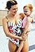 CUPSHE Women's Floral Printing One-Piece Swimsuit Beach Bathing Suit Medium