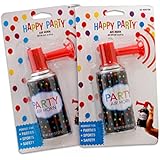 Air Horn - Mini Fog Horn Noise Maker with Hand held Pump 2pks of 1 Can .81oz