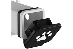 UTSAUTO Trailer Hitch Cover 2 Inch Paw Prints Tow Trailer Hitch Cover Plug Insert Receiver Tube Cover with Bracket Fits for J