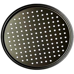 26/28 / 32CM Koolstofstaal Non-stick Pizza Bakvorm Mesh Lade Plaat Ronde Diepe Schotel Pizza pan Lade Schimmel Bakvormen…
