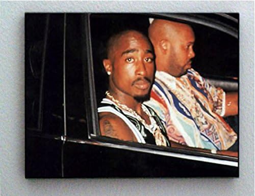 Rare Framed LAST Photo Taken of Tupac Amaru 2Pac Makaveli Shakur. Jumbo 8.5 X 11 Giclée Print