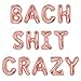 PartyForever Bach Shit Crazy Bachelorette Party Decorations Balloons Rose Gold 16