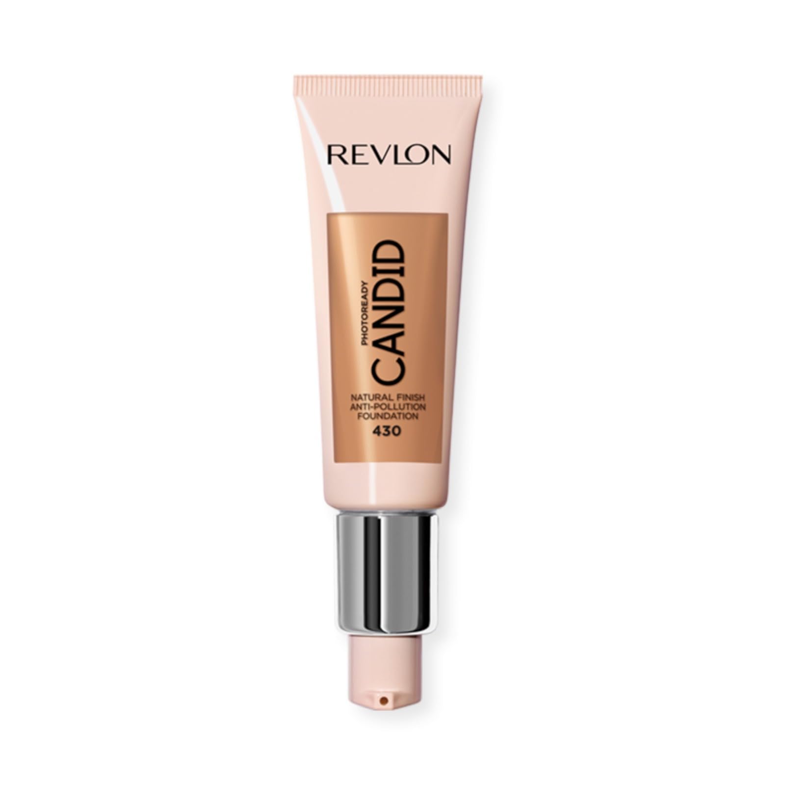 Revlon PhotoReady Candid Natural Finish Foundation, with Anti-Pollution, Antioxidant, Anti-Blue Light Ingredients, Honey Beige (430), 22 ml