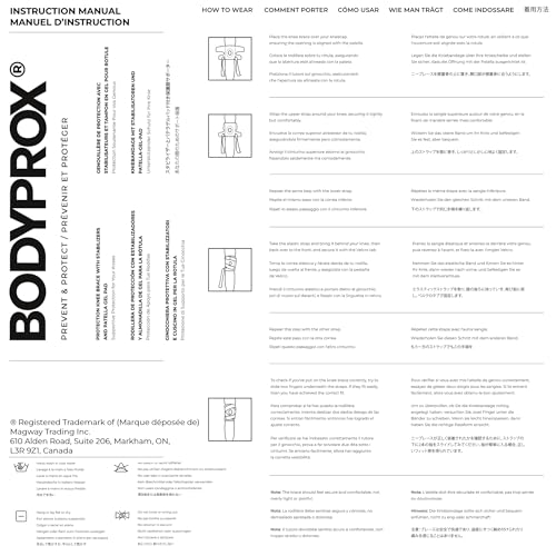 Bodyprox Knee Brace with Side Stabilizers & Patella Gel Pads for Knee Support