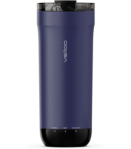 Amazon.com: VSITOO S5 16oz Self Heating Travel Mug, Car & Desktop
