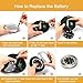 Solar Ground Lights, 8 LED Inground Solar Lights, Solar Powered Garden Lights for Outdoor Pathway Lawn Yard Patio Walkway Waterproof in-Ground Light- Bright White (8 Pack)