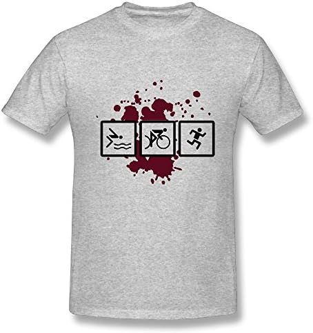 Ironman Triathlon Triatlon Short Sleeve 4X-Large Charged Lightweight T-shirt Jacqeline Gray Classic Look Mens Tshirts