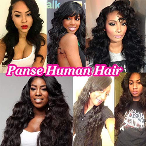 10a Peruvian Human Hair Body Wave With 4x4 Middle Part Lace