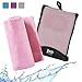 Bodi Towel Quick-Dry Lightweight Super-Absorbent Large Microfiber Towel, Pink, 130cm x 80cm