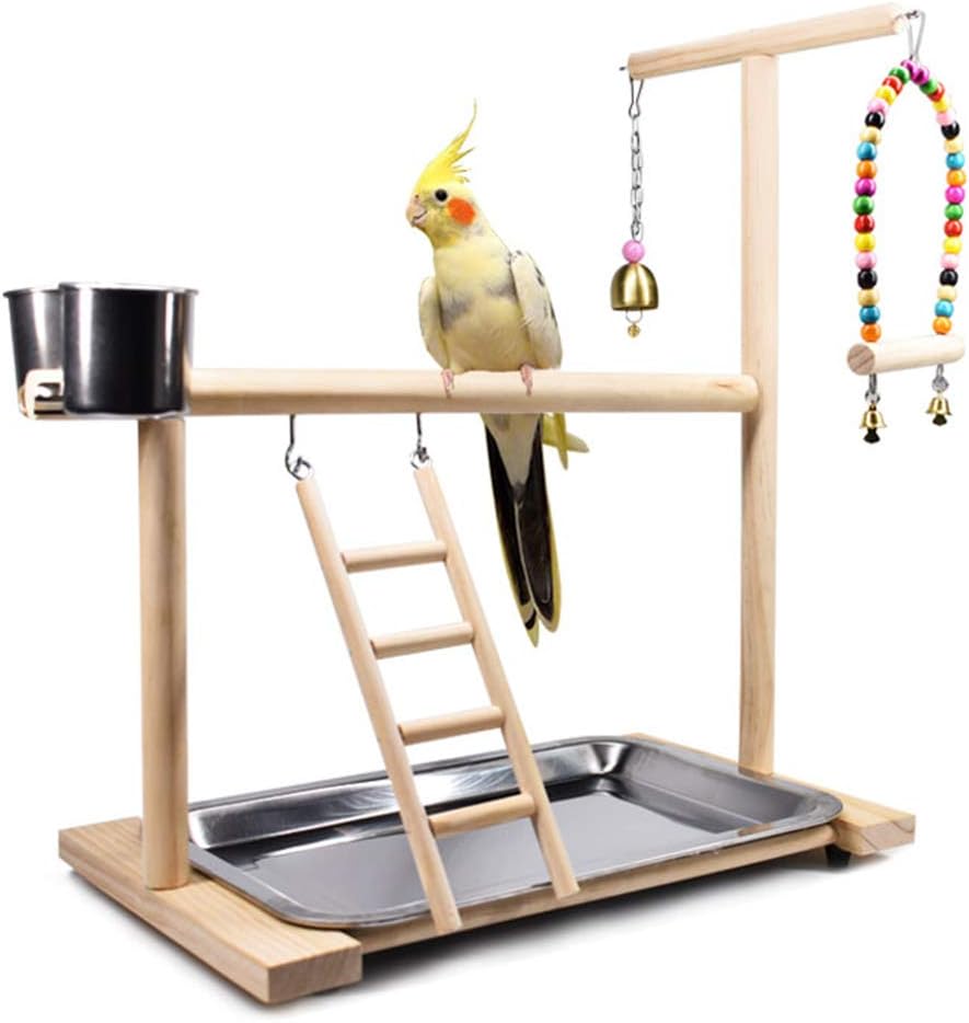 Dbeans Flourithing Bird Playground Parrot Playstand, Bird