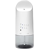 XunliAero Plug-in Waterless Essential Oil Diffuser - 500 Sq.ft Coverage,Range Nano Mist Technology -160ML, Auto Day/Night Modes,Plug in Diffuser for Large Room, Spa, Office, Kid/Pet Safe - White