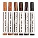 Escest Furniture Repair Kit (13 Pc Set) Markers & Wax Sticks with Sharpener - 6 Colors - for Wood, Stains, Scratches, Floors, Tables, Desks, Carpenters, Bedposts, Touch-Ups, Cover-Ups, Molding Repair