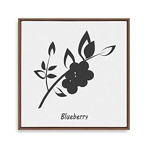 Framed Canvas Wall Art for Living Room, Bedroom Nordic Style Plants Theme Canvas Prints for Home Decoration Ready to Hang - 16x16 inches