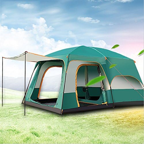 Maybesky Festival tent Outdoor Two-bedroom Steel Automatic Tent Camping 6-8-10-12 People Group Big Tent 100% waterproof Family Camping Tent