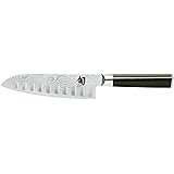 Shun DM0718 Classic 7-Inch Santoku Hollow Ground Knife