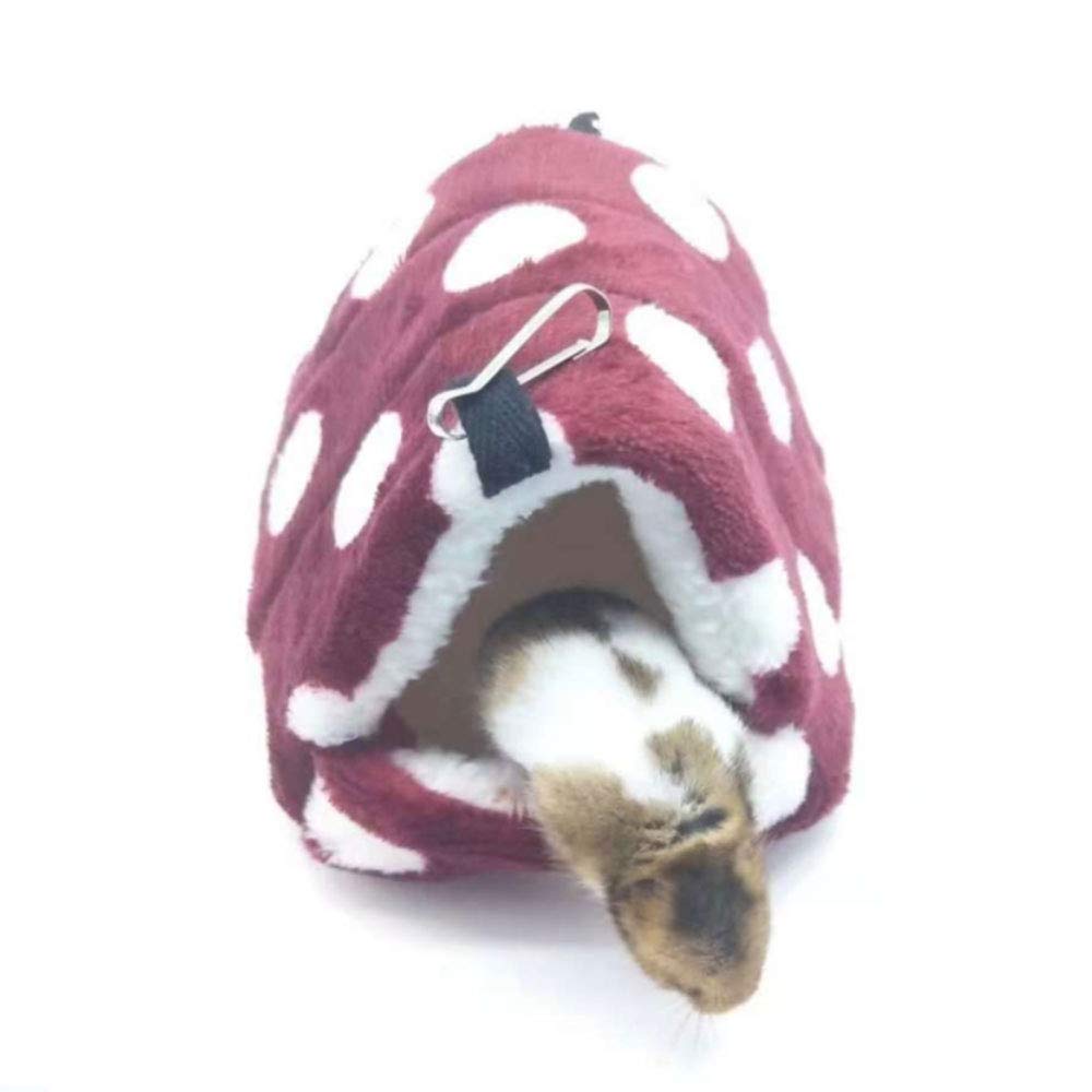 Oncpcare Winter Warm Small Animals Bed Playing Soft Hamster Bed Sleeping Cute Hamster Hammock Birds House Hanging Resting for Gerbil Young Guinea Pig Degu Drawl Hedgehog