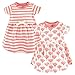 Touched by Nature Girls, Toddler, Baby and Womens Organic Cotton Short-Sleeve and Long-Sleeve Dresses, Tulip Short Sleeve, 3-6 Months