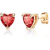 Heart Austrian Crystal Stud Earrings for Women Fashion 925 Sterling Silver Hypoallergenic Jewelry