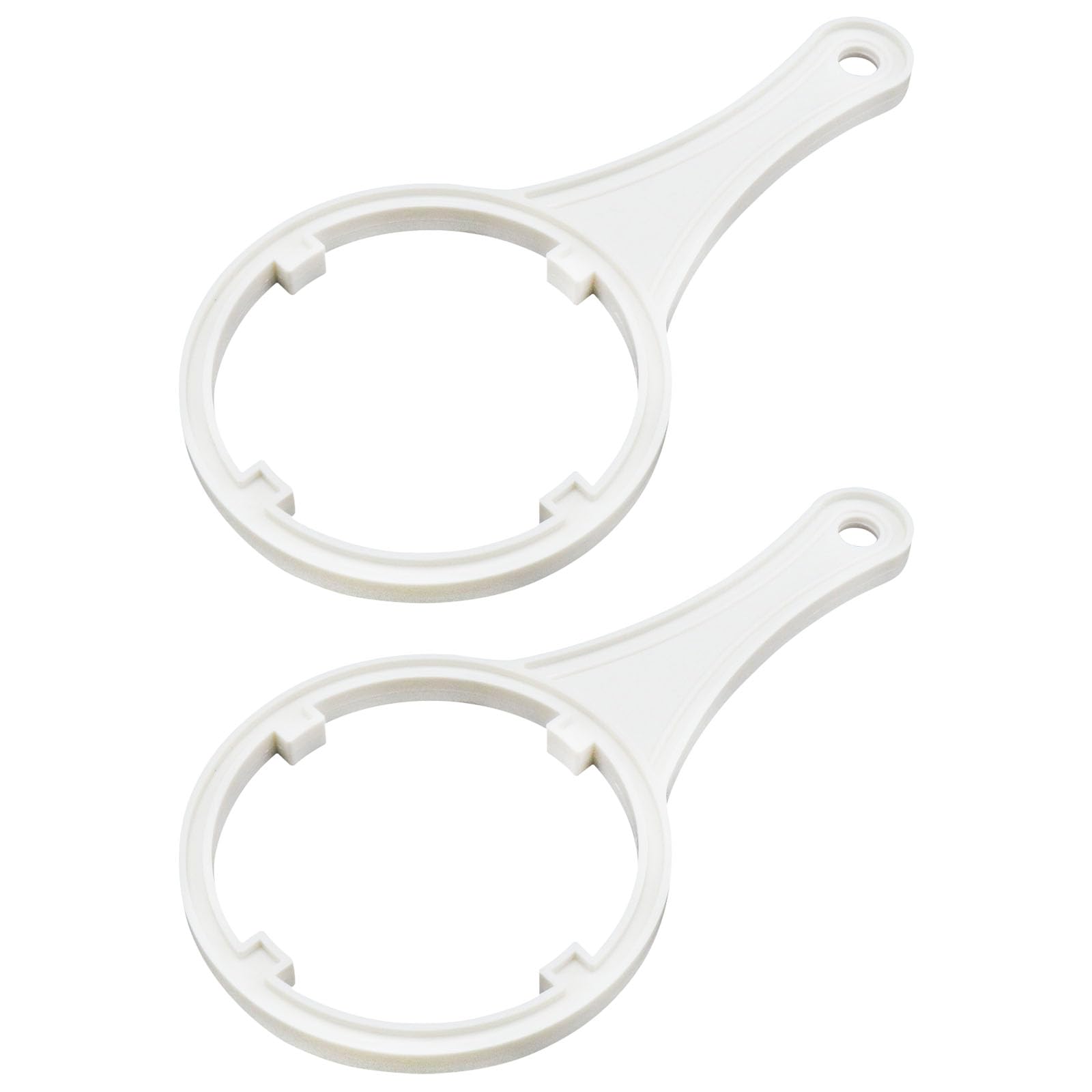 VGOL 2pcs Water Purifier Cartridge Wrench Plastic Filter System Housing Wrench Replacement Tool Suitable for 10 Inch Filter Bottle Opener White