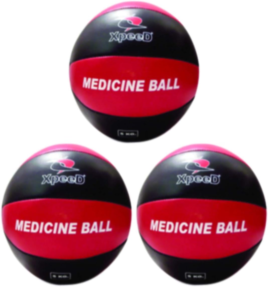 Xpeed Leather Medicine Ball Fitness Workout Medicine Ball 1kg 2kg 3kg 4kg 5kg 6kg 7kg 8kg 9kg 10kg