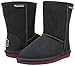 BEARPAW Unisex-Kid's Emma Youth Mid Calf Boot, Charcoal/pomberry, M020 M US Little Kid