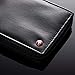 alpine swiss Men's Leather Zip Around Wallet ID Card Secure Zipper Bifold, Black, One Size