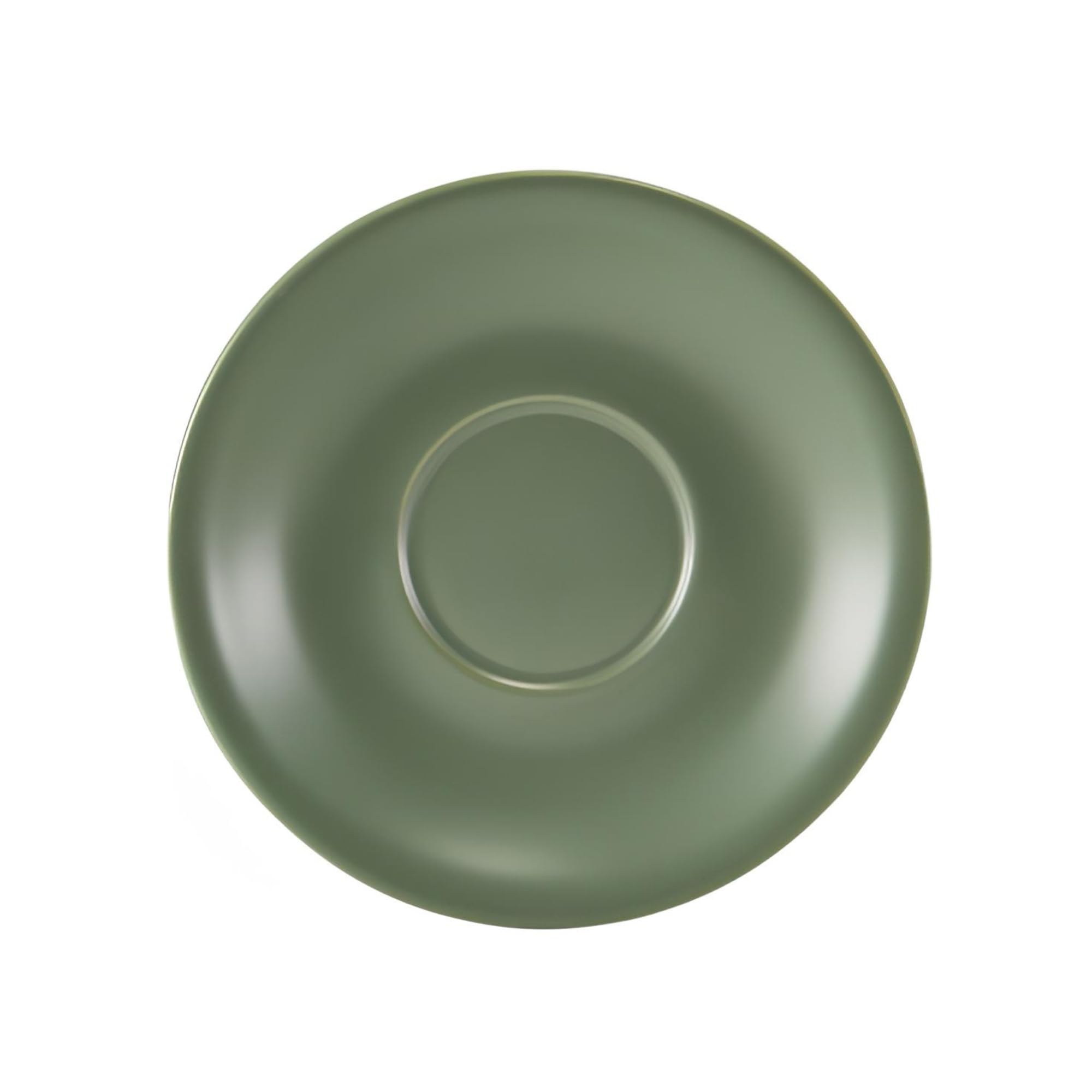 Genware Porcelain Matt Sage Saucer 13.5cm / 5.25inch, Pack of 6 — image 1