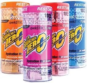 Qwik Stik Tube, Assorted Flavors, 10 Pk/Tube Single Serve Qwik Stik Zero (200 Sticks/Case) - R3-060119-AS